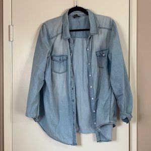 Torrid button down denim shirt